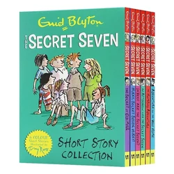 6 Book/set Enid Blyton The Secret Seven Adventure Detective Short Fiction Novel English Story Children's Literature Book