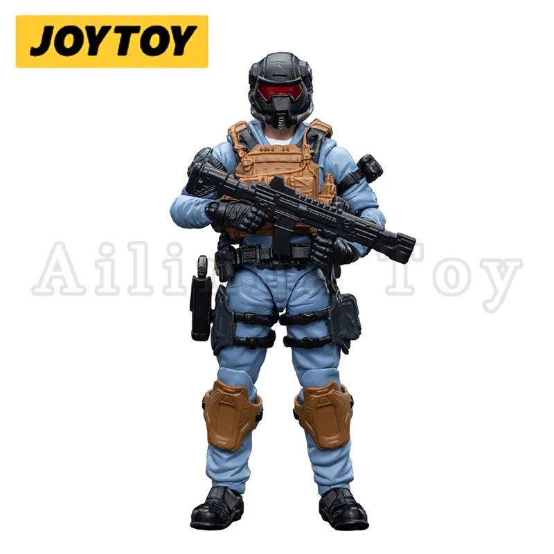 JOYTOY 1/18 Action Figure Pacote de promoção de construtor do exército anual 08-15 Modelo de coleção de anime