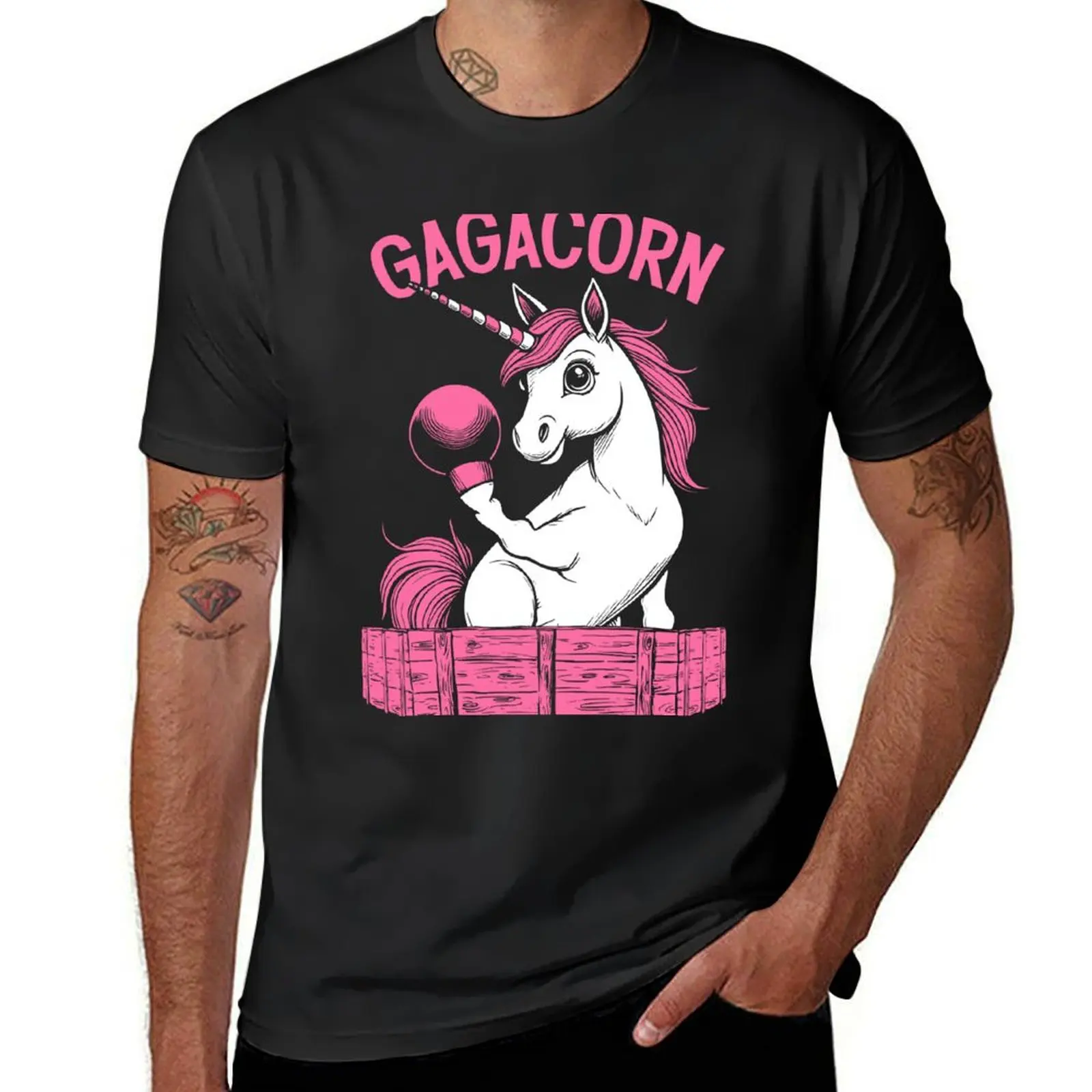 Gaga Ball Pit Gagacorn Funny Unicorn Cute Dodgeball Player T-Shirt Blouse aesthetic clothes summer top workout shirts for men