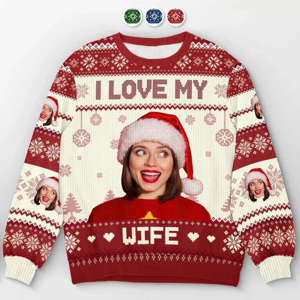 2025 New Custom Photos Graphic Sweatshirt Customize Picture Ugly Christmas Sweater Diy Personalized Face Image Pullover Sweaters