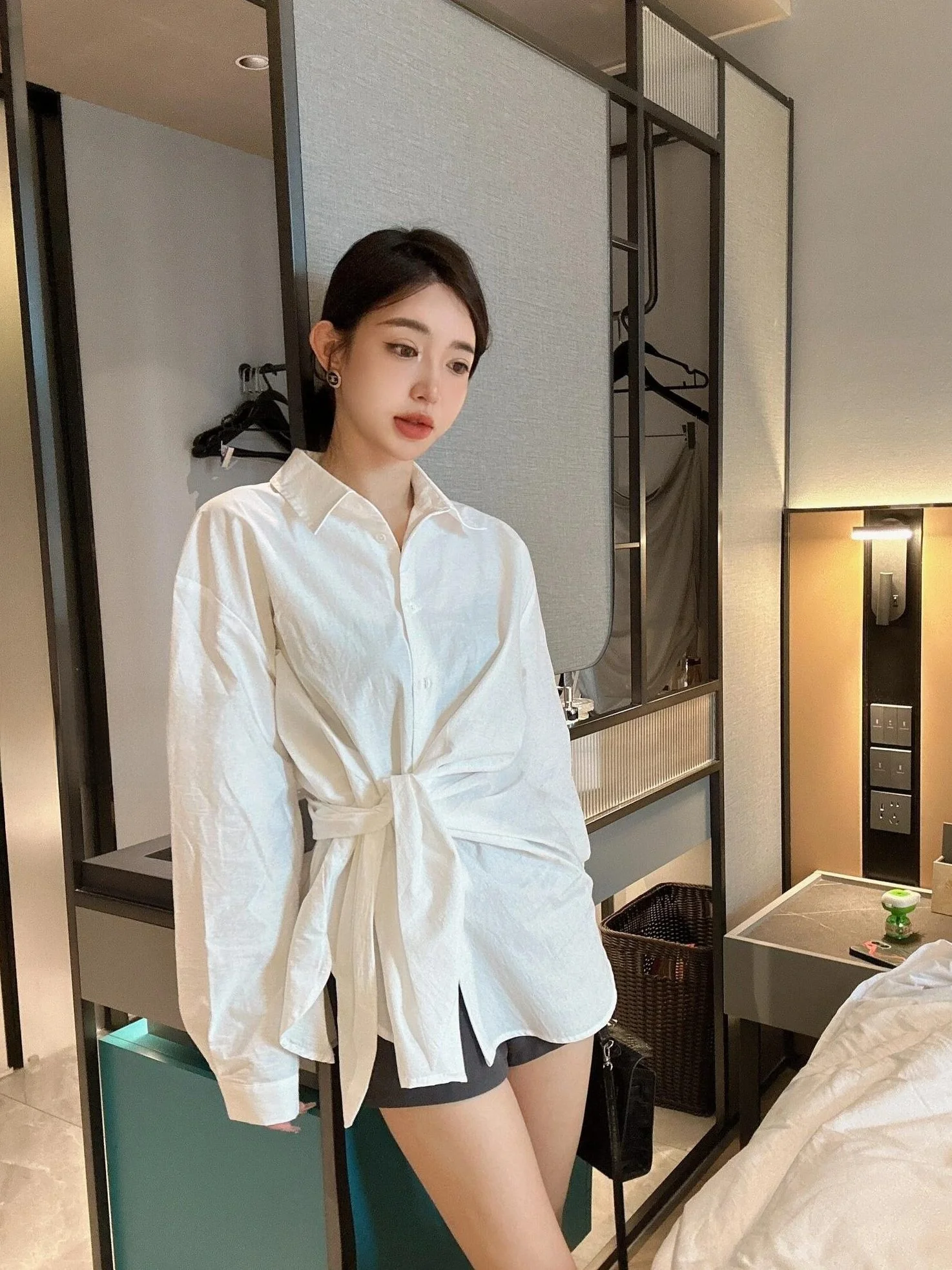 

Женская летняя модная блузка Cleanfit French Sle с завышенной талией, из дышащего полиэстера