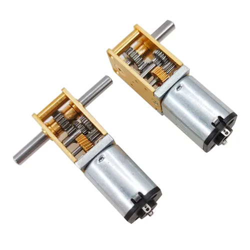 Motor de engranaje helicoidal autoblocante, 12V, baja velocidad, eje único, eje Dual, miniatura, reducción de CC, 1218-N20