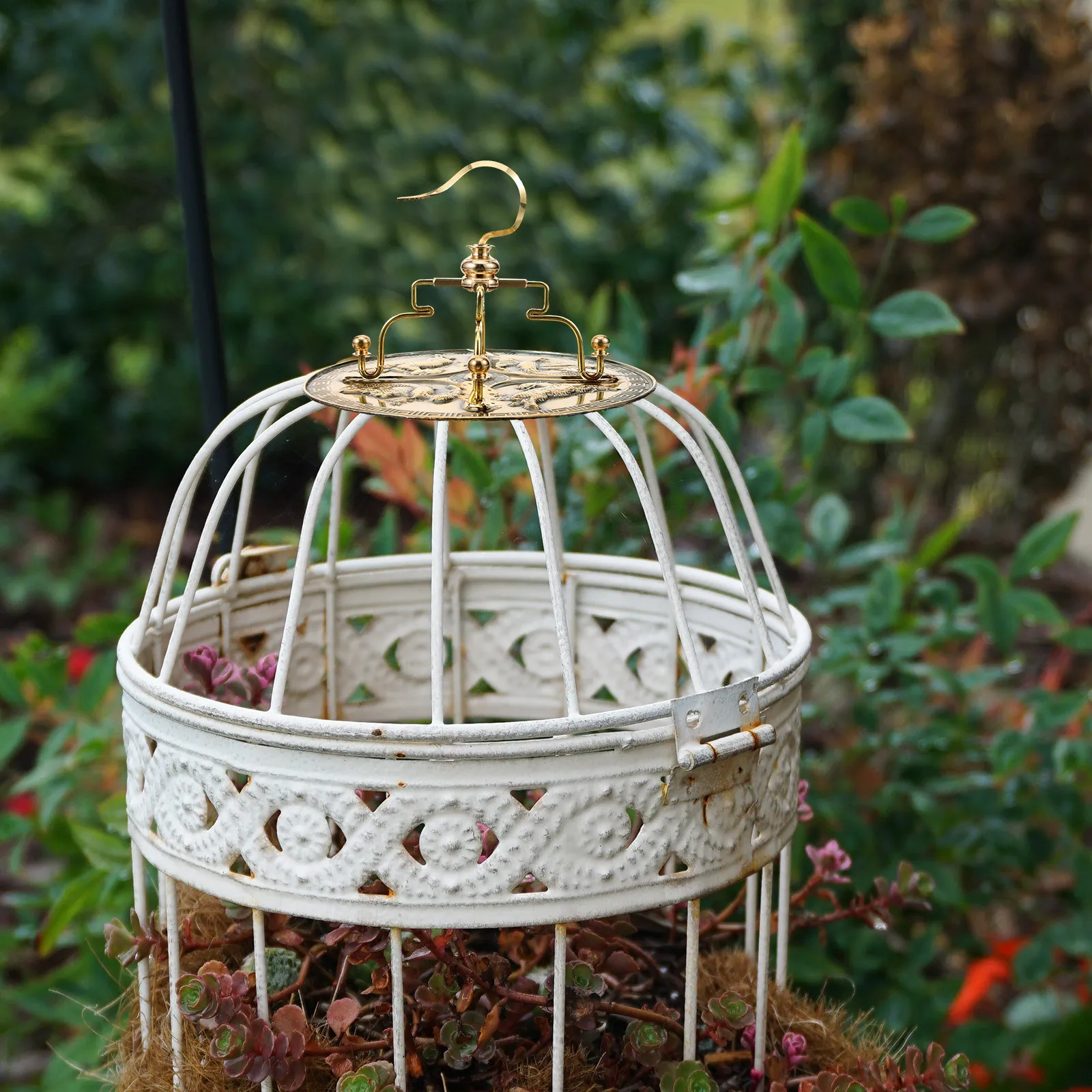 معدن النحاس قفص الطيور هوك صغير معلق هوك للداخلية في الهواء الطلق قفص الطيور شماعات الحائط الشماعات السقف العملي السنانير #5