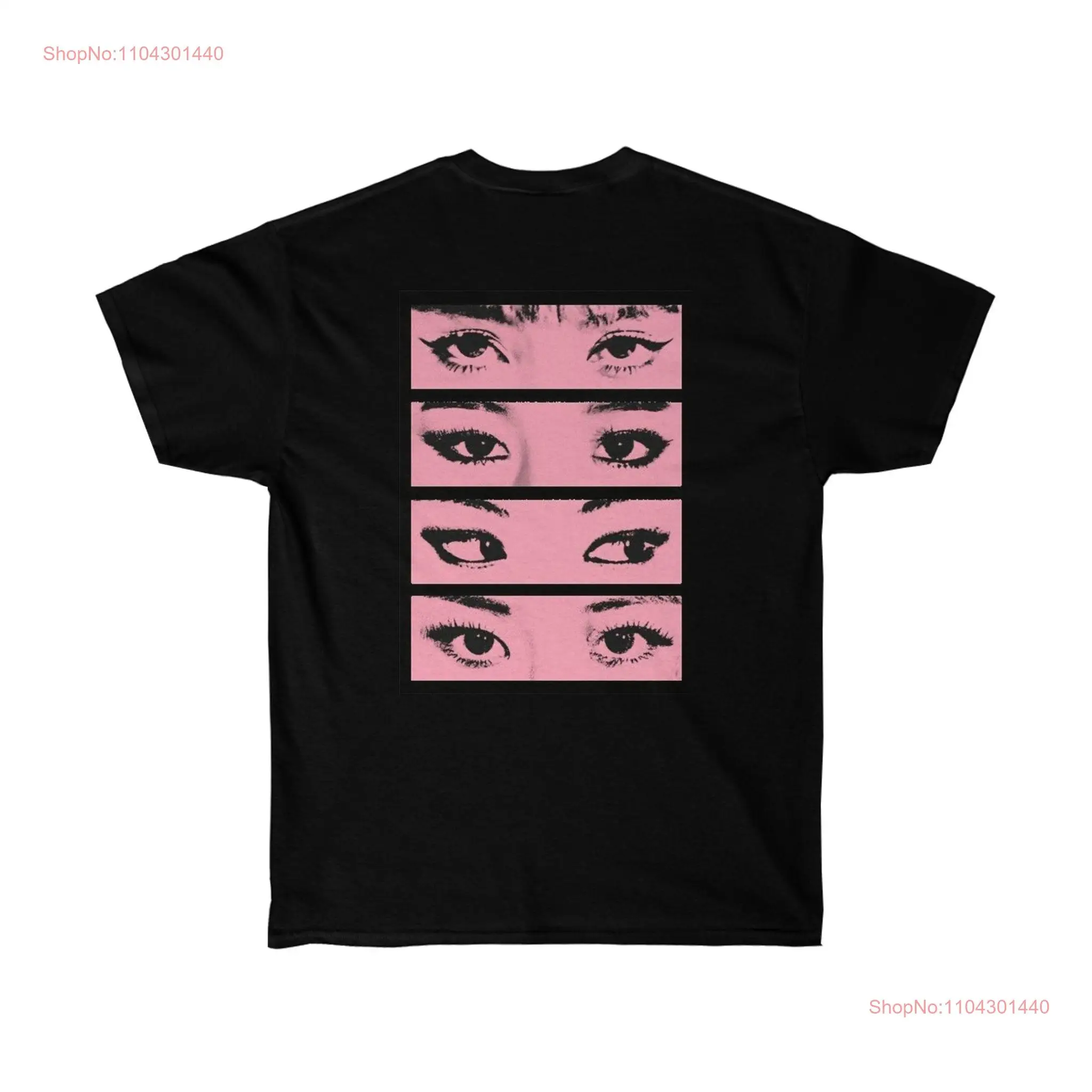 Enchanting Eyes Cool Backprint T Shirt of Asian Artists Eyez Lisa Jisoo Jennie Rosé Streetwear long or short sleeves