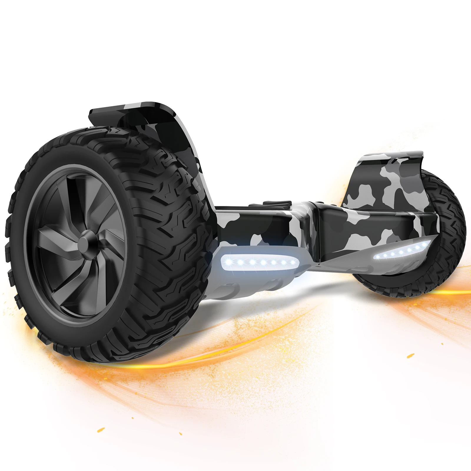 RCB Hoverboard 8,5 Zoll Selbstbalancierender Elektroroller, App-Steuerung, Bluetooth-Lautsprecher & LED-Lichter, Geschenk für Kinder