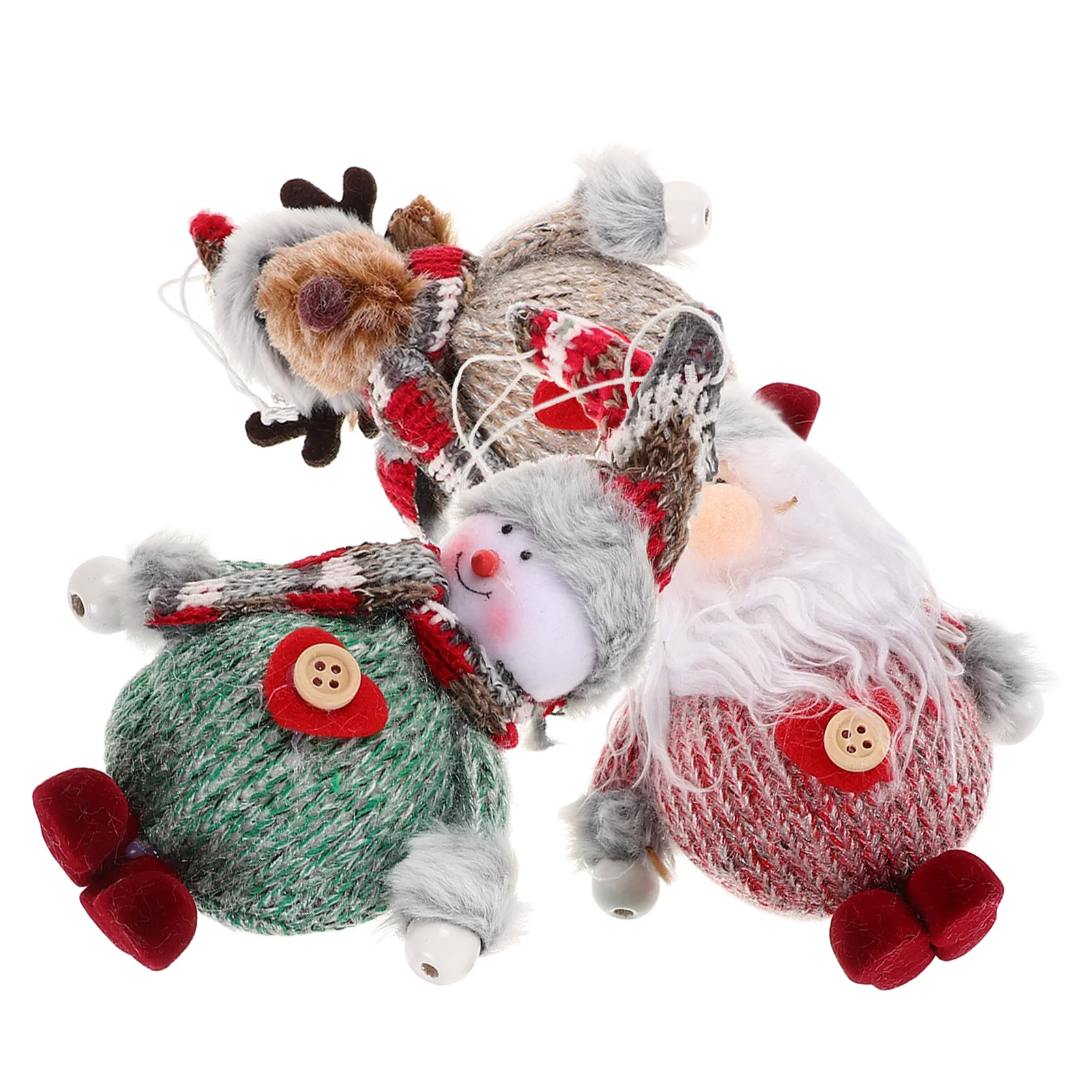 

3pcs Christmas Tree Hanging Decor Car Shaped Fabric naments for Holiday Festive Atmosphere Christmas Supplies