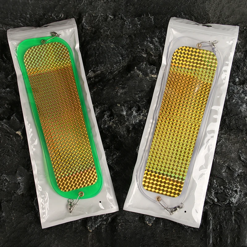 الغوص فلاش مجلس 28 سنتيمتر 94 جرام التصيد المتعري إغراء المتعري السباحة الطعم UV الوجهين موصل عاكس سمك السلمون صيد السمك