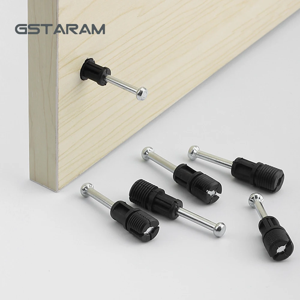 Two in one Screw Furniture Connector Three In One Wardrobe Furniture Screw Bed Cabinet Fixer Nut Connection Fittings