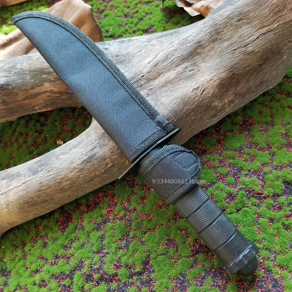 Stainless Steel Outdoor Straight Knife - Tactical Survival Tool Self-Defense Hunting Camping Bushcraft Fixed Blade Knife