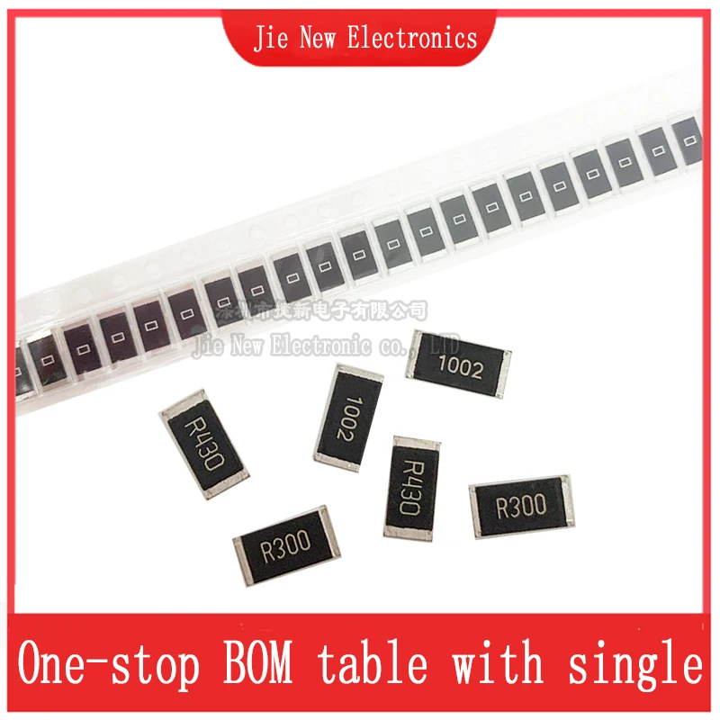 50PCS 2512 SMD 5% Resistor  0R-10M 0.1R 0.27R 0.47R 1R 2.2R 10R 47R 100R 1K  10K 47K 82K 100K 220K 470K 750K 1M 4.7M 6.2M 9.1M