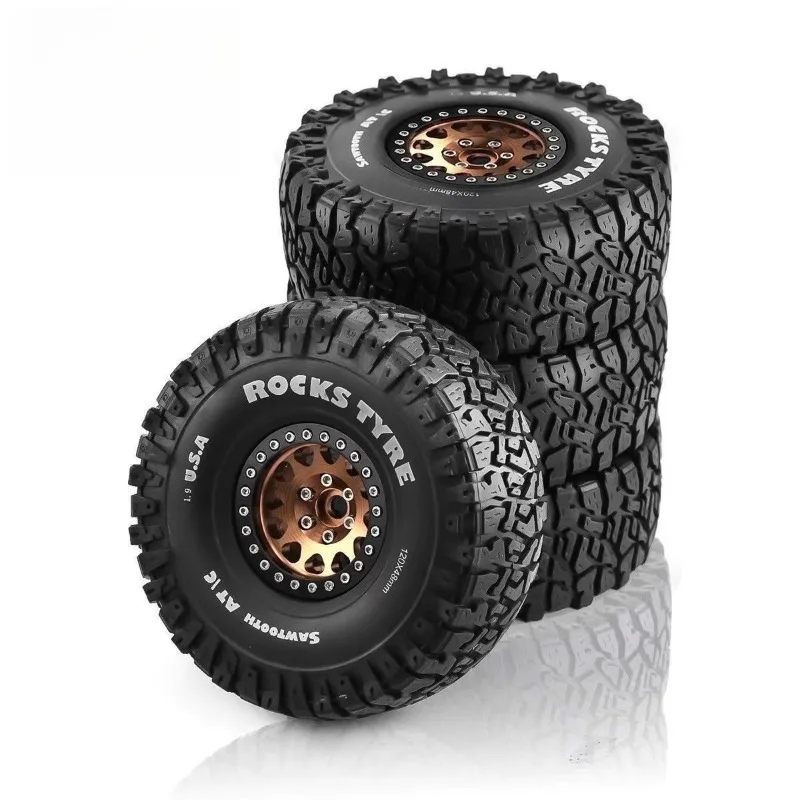 1.9 polegadas Victory 120mm Pneus Rodas de Metal para 1/10 RC Crawler Car AXIAL SCX10 Traxxas TRX4 RC4WD D90 Acessórios de Brinquedo da Moda