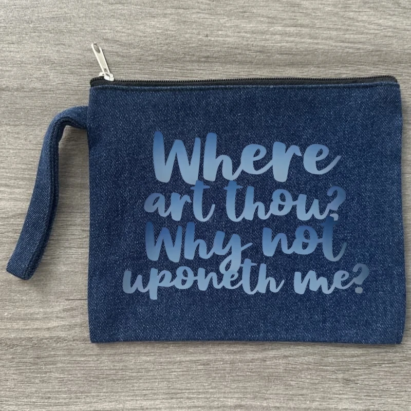 

Sabrina Carpenter Short N' Sweet Сублимационная пустая холщовая косметичка на молнии Пустые сумки для рукоделия Джинсовая косметичка для путешествий