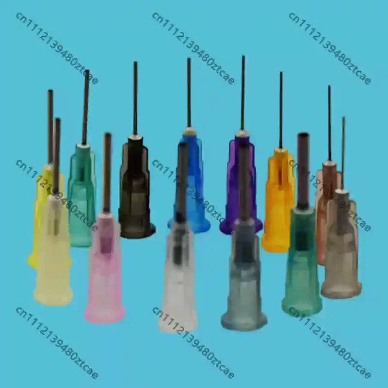 Stainless Steel Bayonet Dispensing Tip, Flat Metal Nozzle for Dispensing Valve