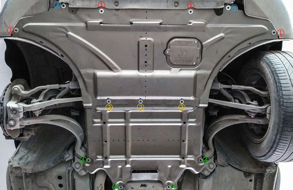 Protetor de Chassi Inferior (Guarda-Lamas) para Audi A4L 2010-2016