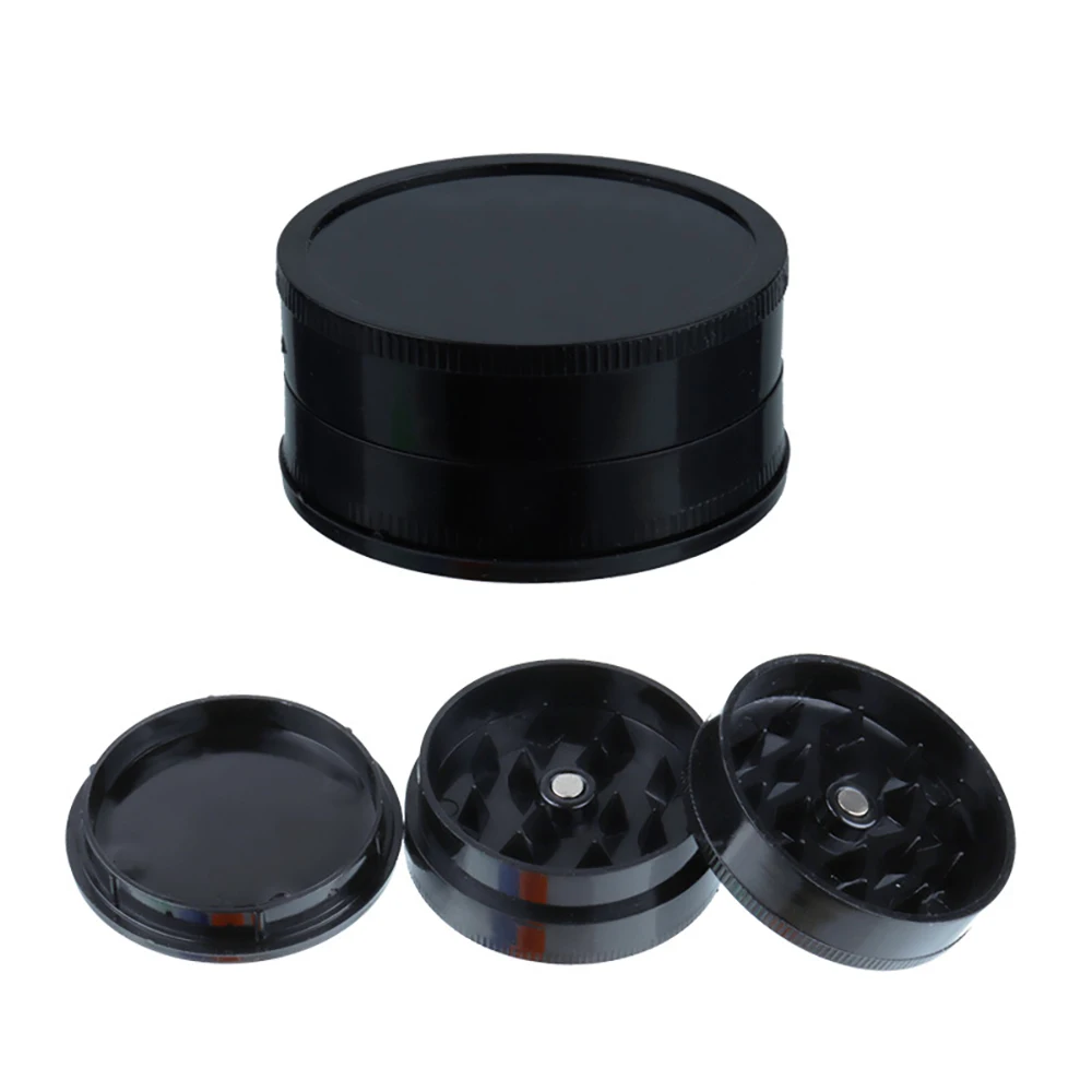 1/2/5Pcs 60mm 3 Layer Round Shape  Herb Grinder Tobacco Shredder Spice Mill Crusher Plastic Tobacco Grinder Smoking Accessories - view 3