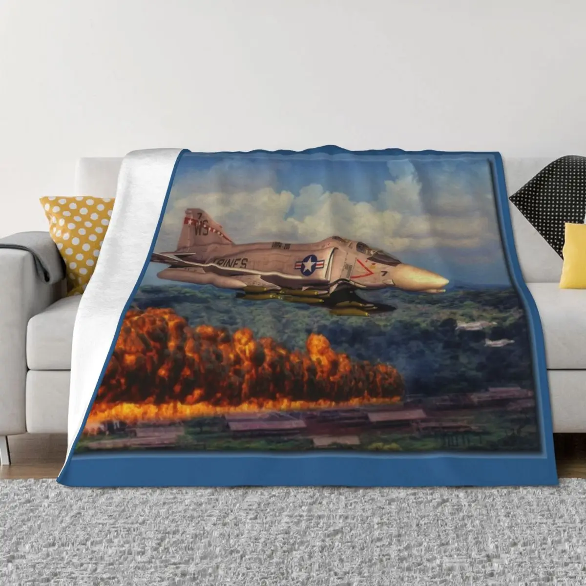 

F4 Phantom Throw Blanket Decorative Throw wednesday Large Sofa Quilt Blankets