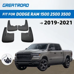 For Dodge Ram 1500 2500 3500 2019 2020 2021 4PCS Brand New Splash Guar Mud Guards Mud Flaps Fender Car Styling Auto Accessories