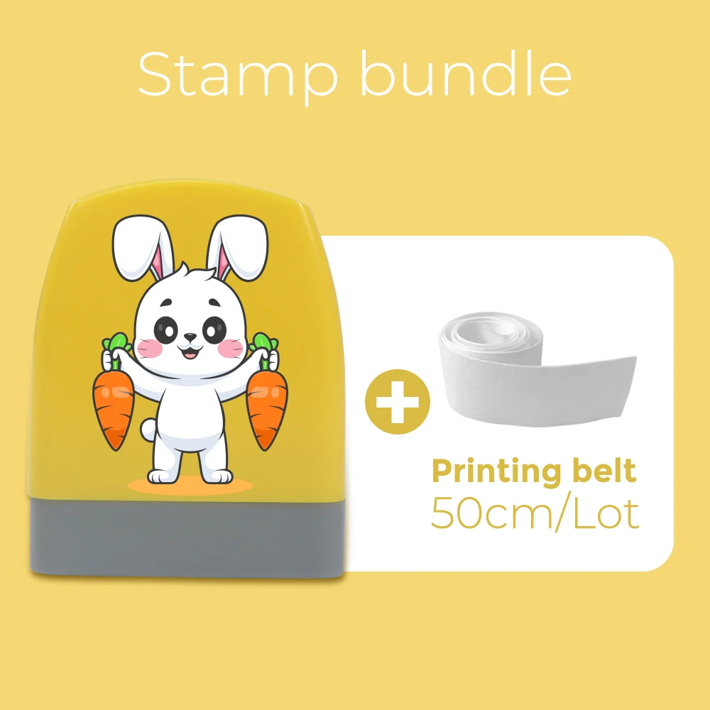 1pc Personalize Custom Name School Uniform Rabbit Stamp Student Clothes Chapter Wash Not Faded Seal Customized Stamp Gifts