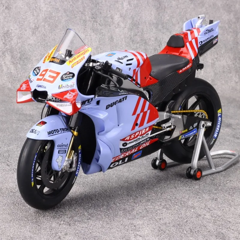 KILOWORKS 다이캐스트 1/12 스케일 Ducati 합금 모델 자동차 Ducati GP24 오토바이 놀이 차량 장난감 소년 선물 오리지널 박스