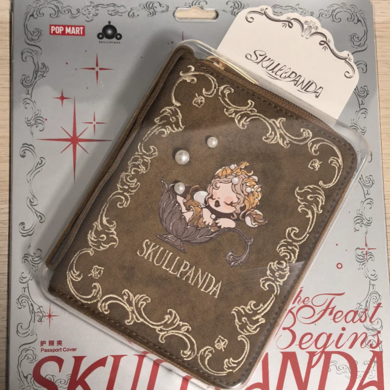 

POP MART SKULLPANDA The Feast Begins Series Passport Holder Blind Box Toys Anime Action Figure Surprise Mystery Box Dolls Girls