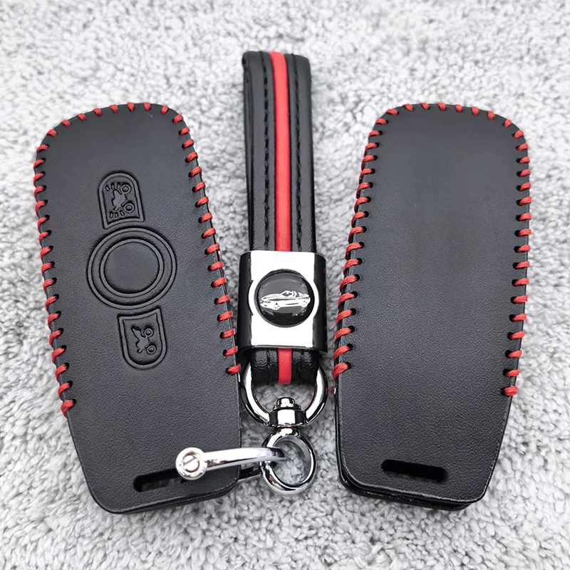 High Quality Motorcycle 2 Button Leather Key Case Shell Cover Accessories FOB for Honda GL1800 Gold Wing GoldWing 2018 2019 2020
