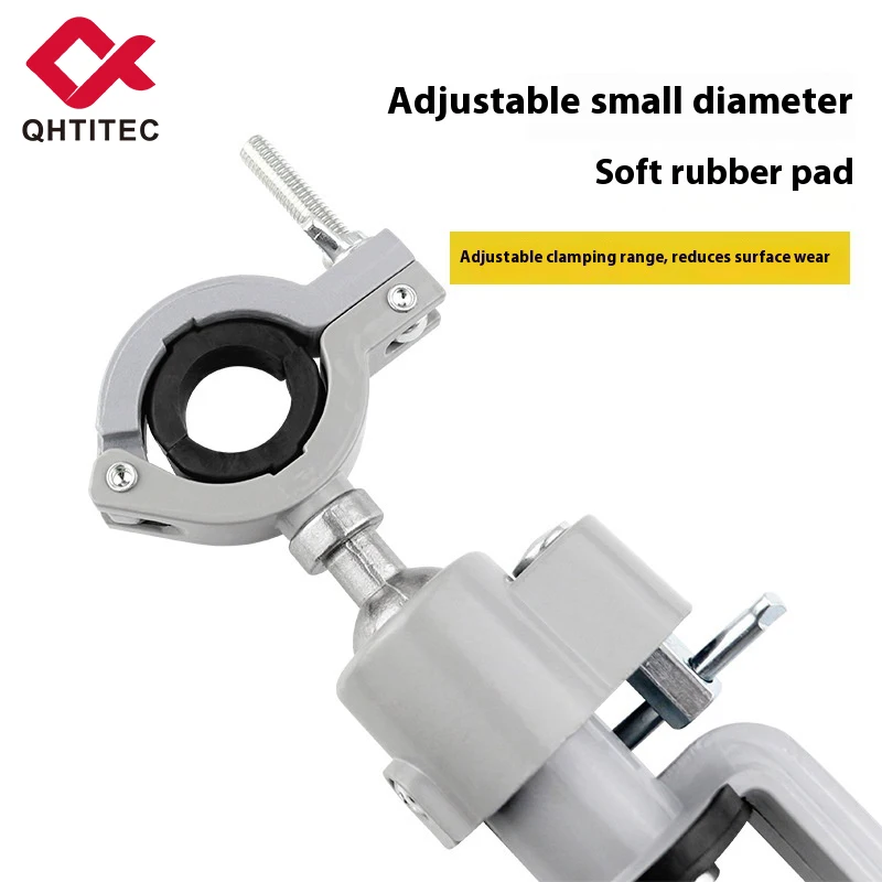 360°Degree Rotatable Aadjustable Table Vise Grinder Holder Electric Drill Stand Bracket Machine Tools Accessory Bench Clamp-on