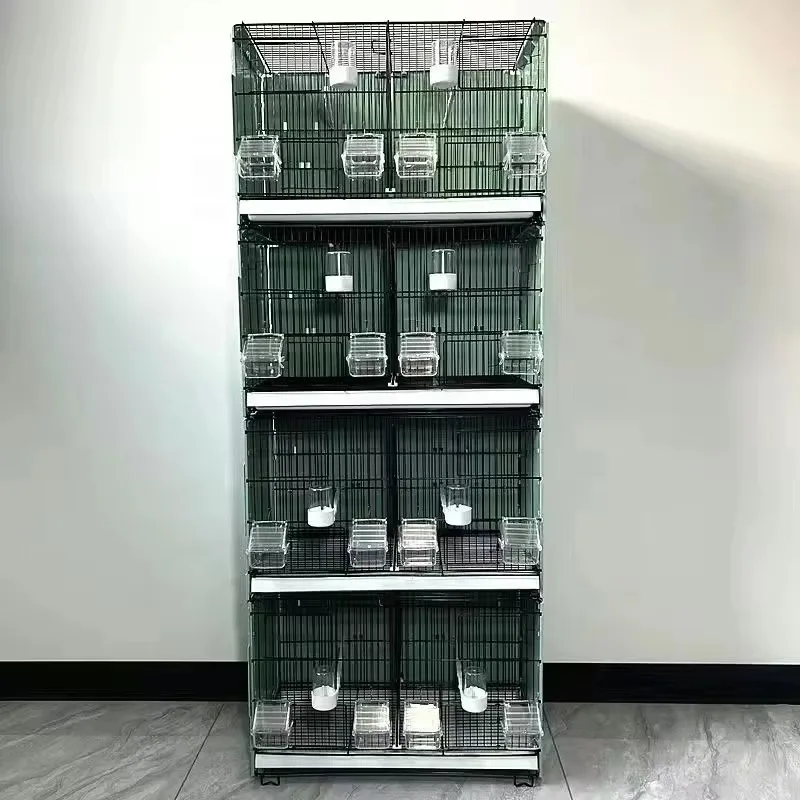 Stackable Metal Bird Cage for Breeding – Large Aviary Cage, High-Quality (2024 Model)