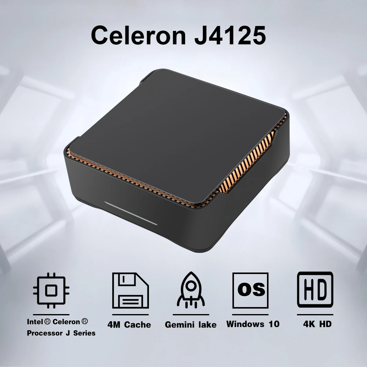 GK3V Intel Celeron J4125 Windows 10 Mini PC DDR4 8GB 128GB 256GB 512GB 1TB SSD WIFI5 BT4.2 1000M LAN VGA Game Computer