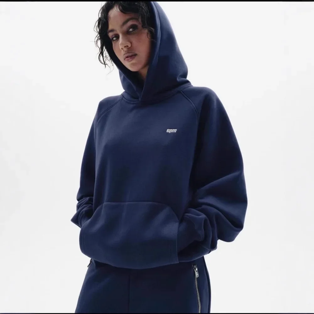 6PM DriII عبر الحدود هوديي البلوز مجموعة طويلة الأكمام المطرزة فضفاضة تناسب الهيب هوب نمط ملابس للرجال من الصين