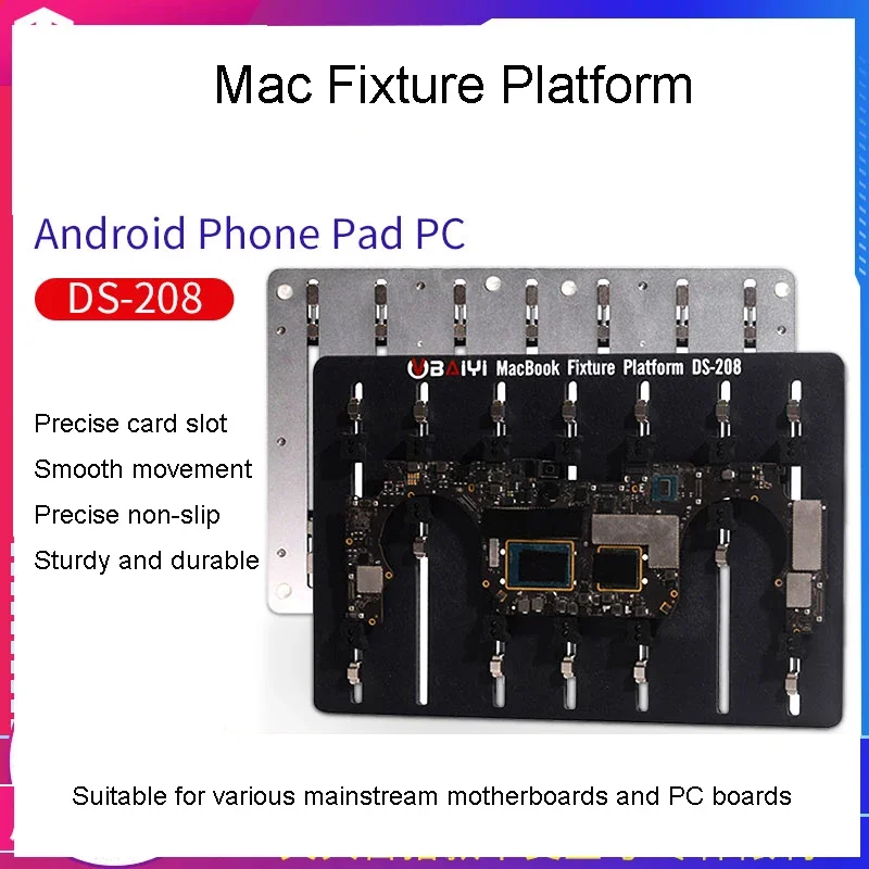 

BAIYI DS-208 PCB Fixture Motherboard Soldering Platform for Macbook Android Phone Spare Parts Chip Holder Fixing Repair Tools