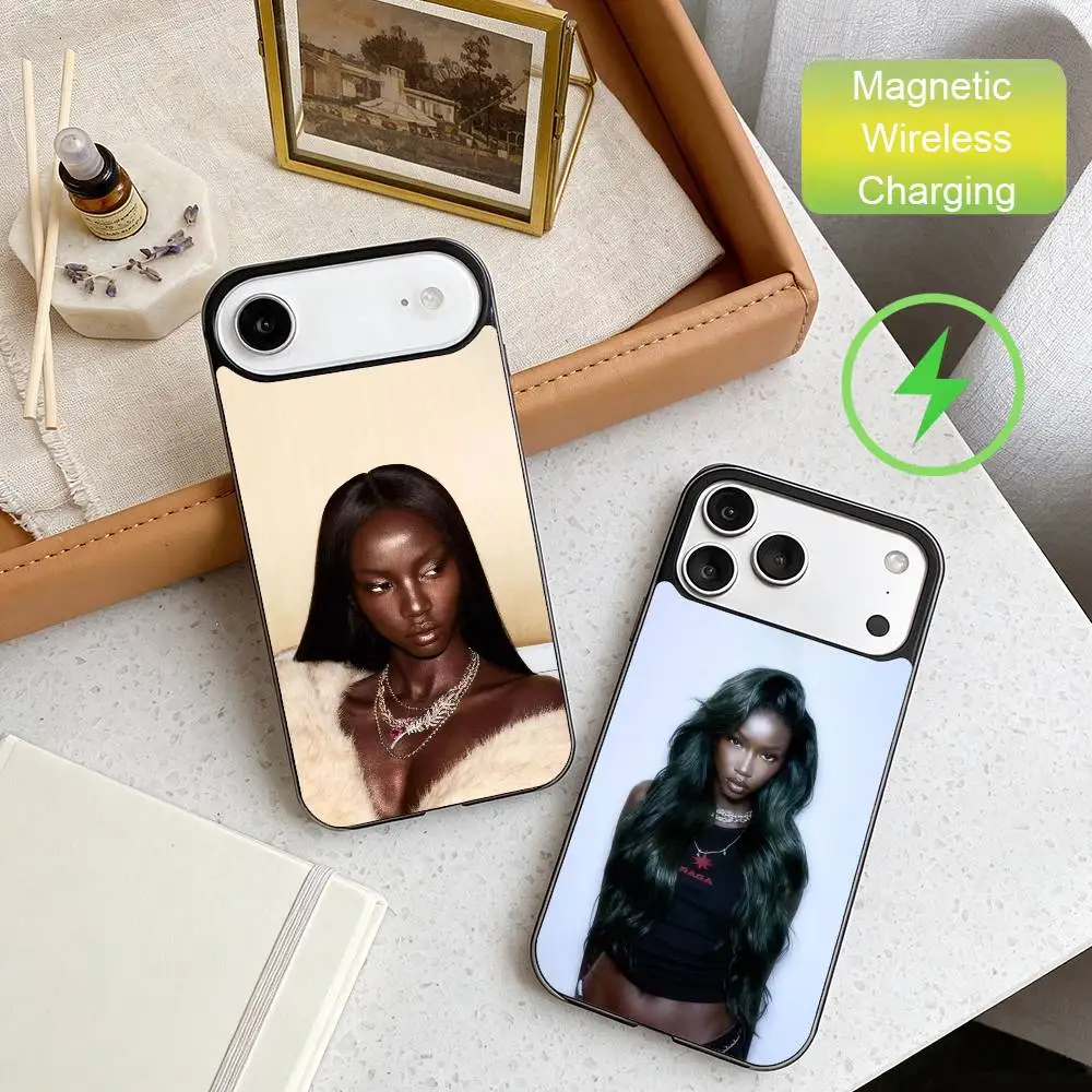 

A-Anok Yai Couture Model Phone Case For iPhone17,16,15,14,13,12,11 Plus,For Magnetic Wireless Charge Cover