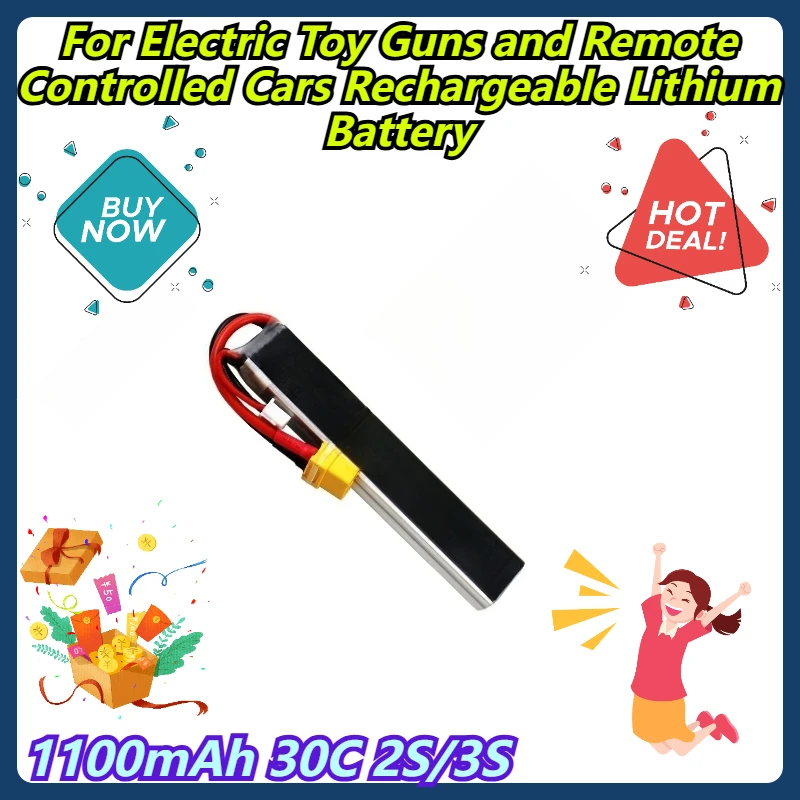 

1100mAh 30C 2S/3S For Electric Toy Guns and Remote Controlled Cars Rechargeable Lithium Battery