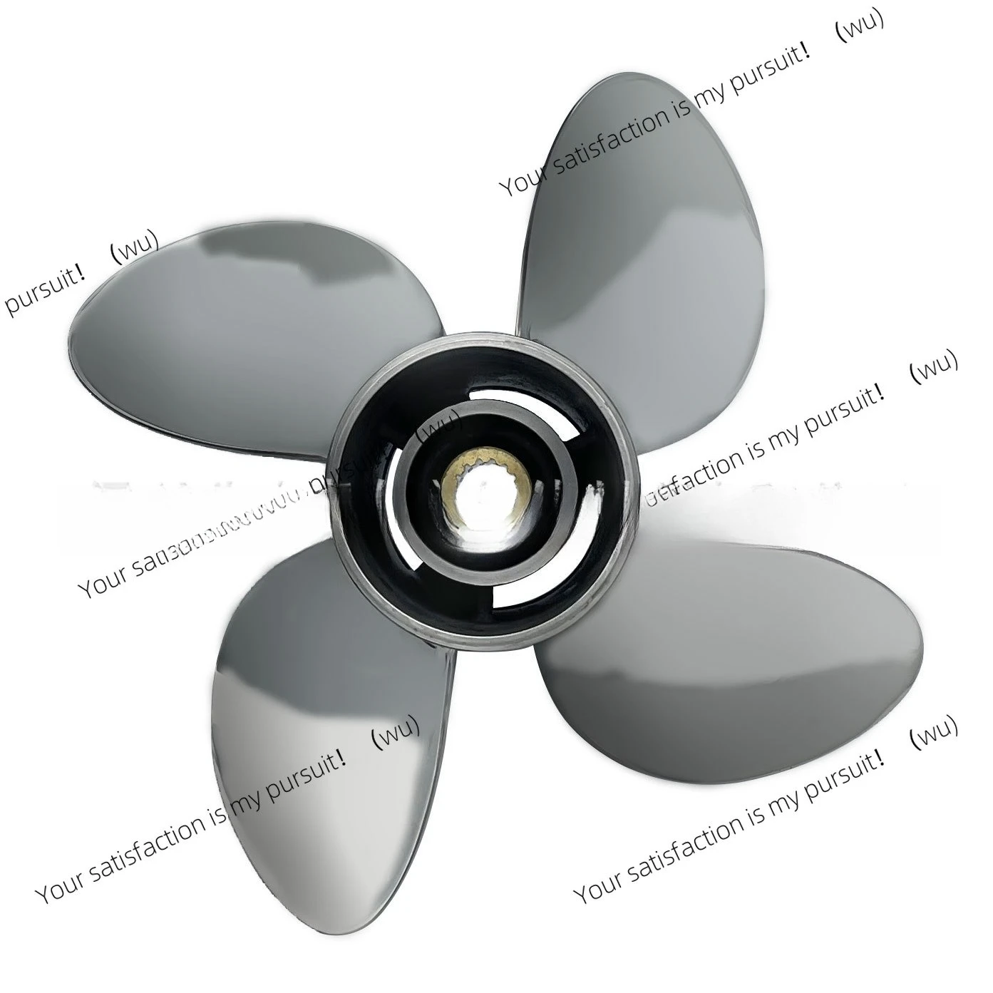 4-Blade stainless steel marine propeller for Yamaha/Suzuki outboard 60-140HP