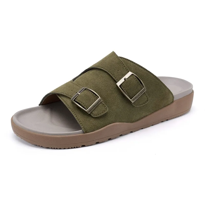 

Popular Couple Easy Slip-On Sandals Soft Cushioned Sole Anti-Skid Wear-Resistant Summer Slippers For Outdoor Walking & Beach
