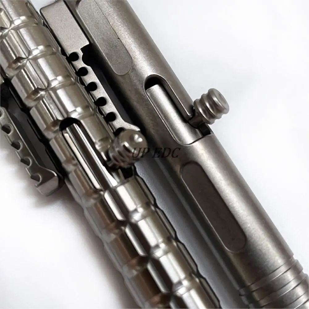 Titanium Mini EDC Bolt Pen Tactical Signature Pen Titanium Ballpoint Pen Portable Stationery Gift