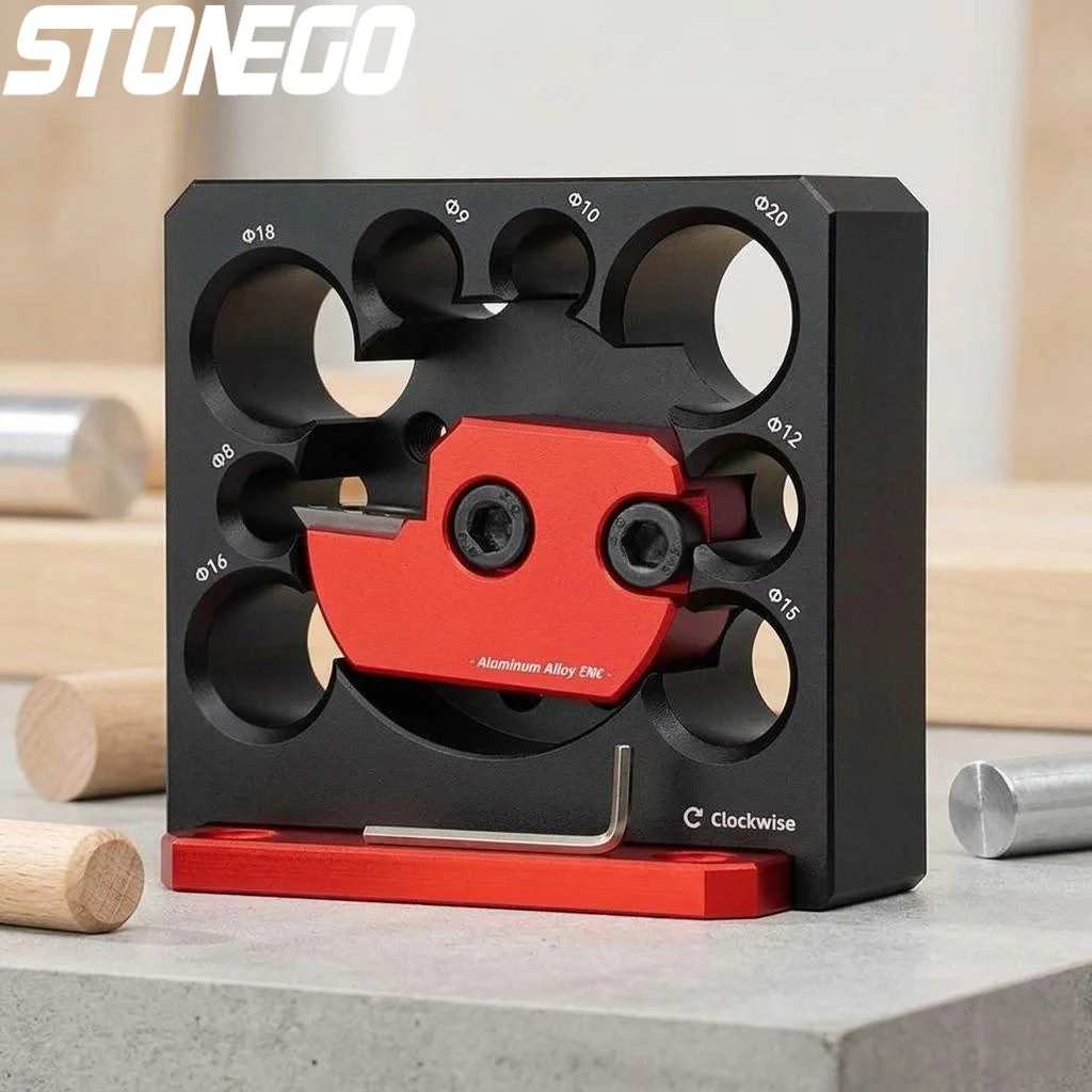 Woodworking Carbide Inserts Adjustable Round Tenon Drilling Milling Tool 8-20mm 8 Holes Electric Woodworking Auxiliary