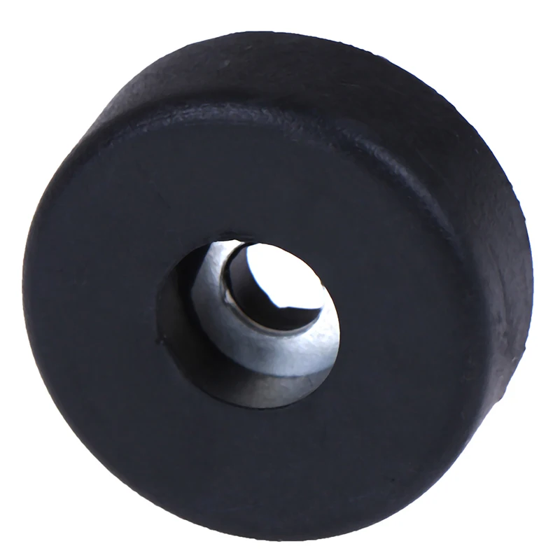 HMA88-4 pezzi Nastro universale nero Piedini in gomma Rondella paraurti Diametro esterno: 30 mm Diametro fori: 5 mm Altezza: 10 mm