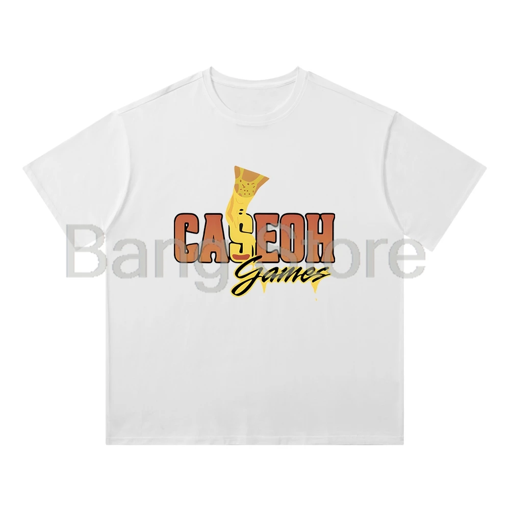 Caseoh Games Merch Cotton Tee Unisex T-shirt Crewneck Short Sleeve Tops