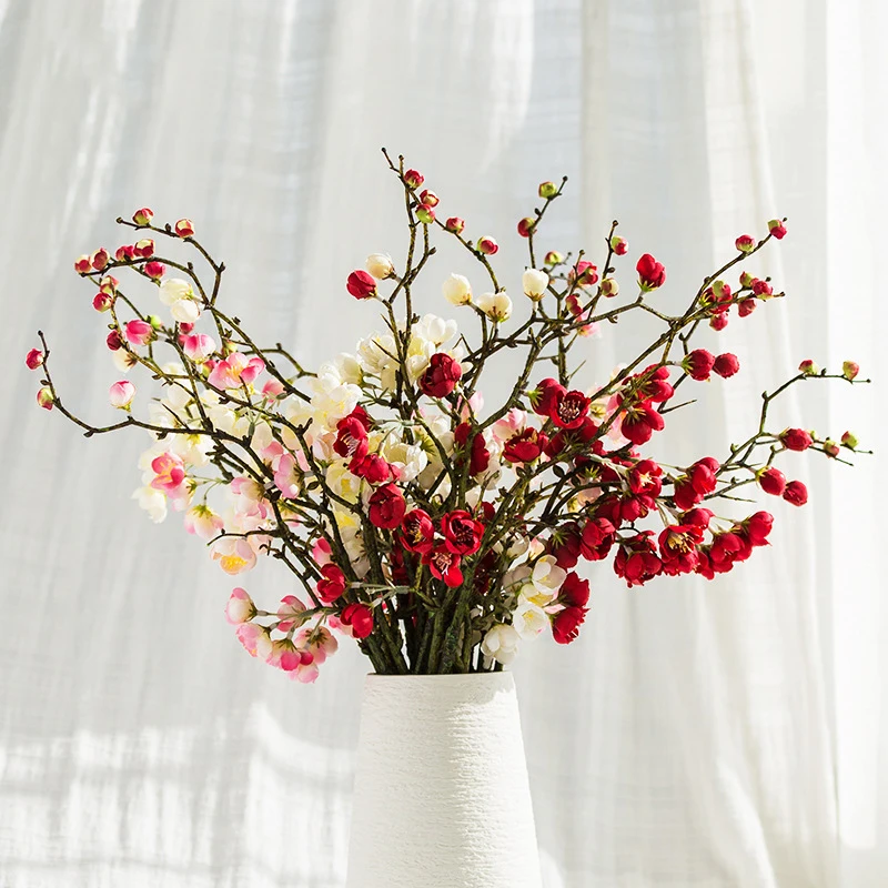 

1 Bunch 4 Sticks Artificial Flowers Bouquet Fake Home Wedding Decoration Modern Simple Valentine's Day Gift Flow