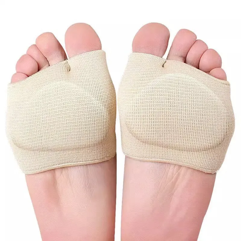 1pcMetatarsal Sleeve Toe Bunion Sole Forefoot Gel Pads Cushion Half Sock Supports Foot Care Tool