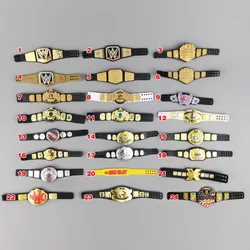 Mattels Ring Wrestler Action Figure Collection Joints Movable Dolls Accessories Heavyweight Championship Belt for Kids Gifts
