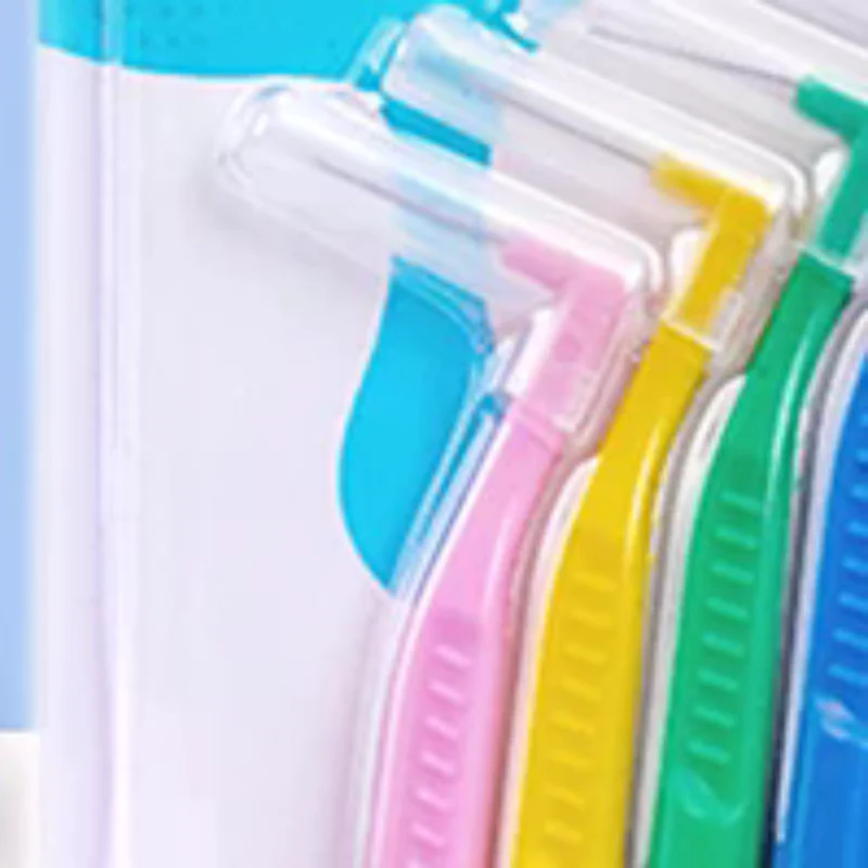 

5 шт. межзубных щеток для ортодонтии, инструменты для чистки между зубами, мягкие мини-щетки с защитным колпачком