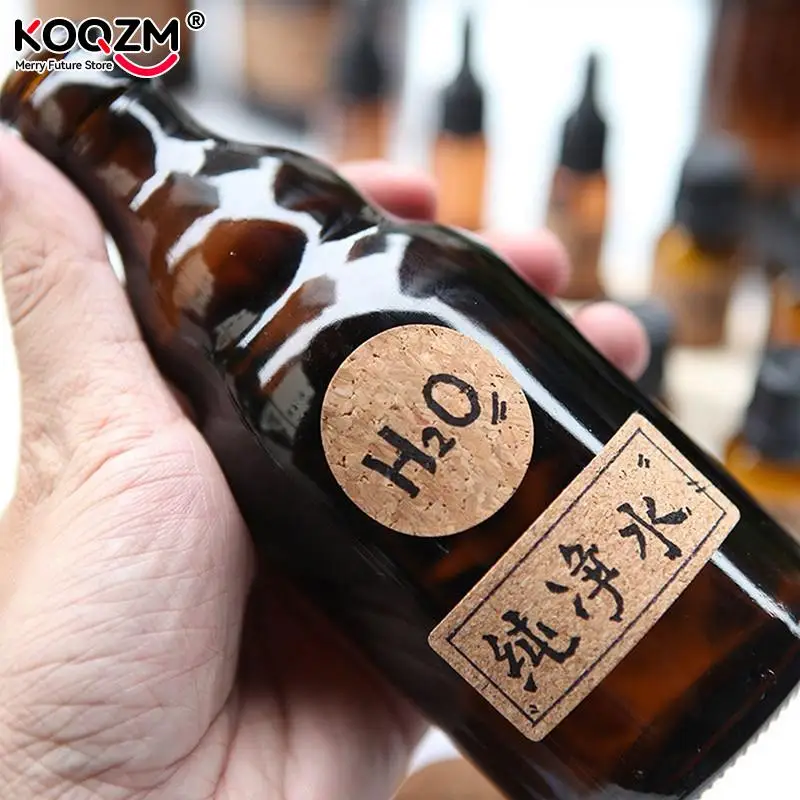 2-96Pcs Wooden Labels Sticker Craft Kitchen Bottle Jars Organizer Labels Sticker Packaging Sealing Label Album Adhesive Sticker