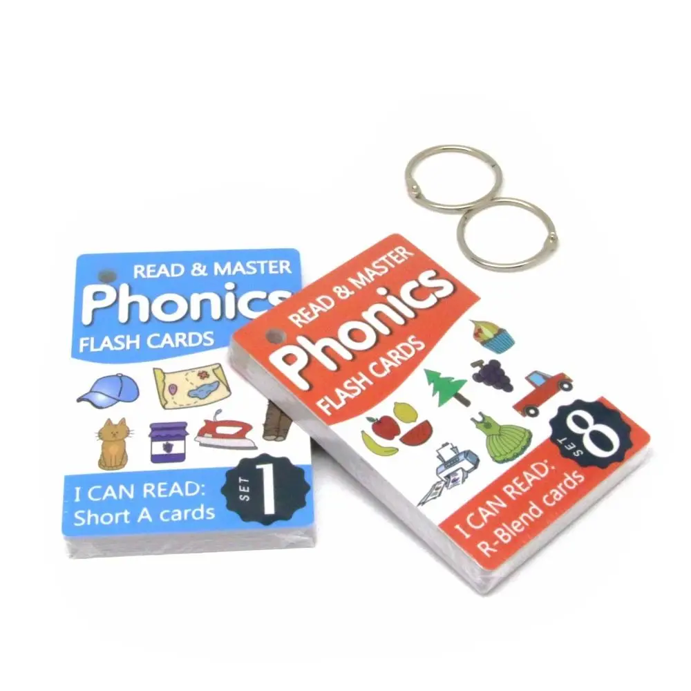 Vibrant Phonics Learning Flashcards Boost Memory Enhance Cognitive Skills Montessori Games Educational CVC Words