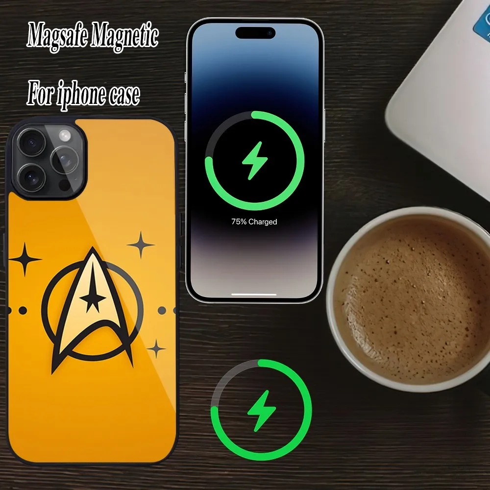 Star MovieT-Trek Cushion Phone Case iPhone Magesafe Magnetic 15 Pro 11 Mini 12 13 14 Max Plus Shell