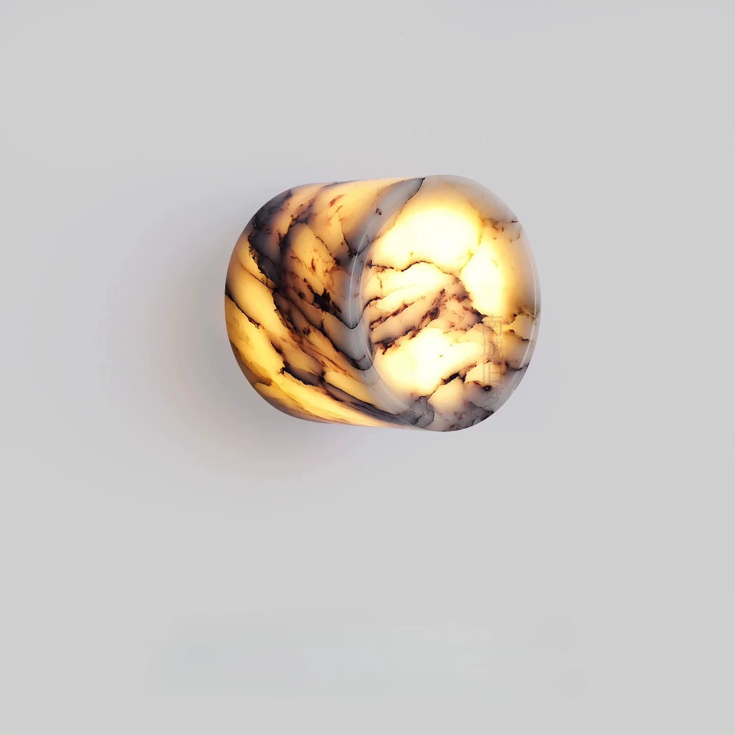 Luxury-style Bulgari Stone Wall Lamp Hotel Guesthouse Background Wall Decoration Ambient Light Bedroom Bedside Marble Wall Lamp