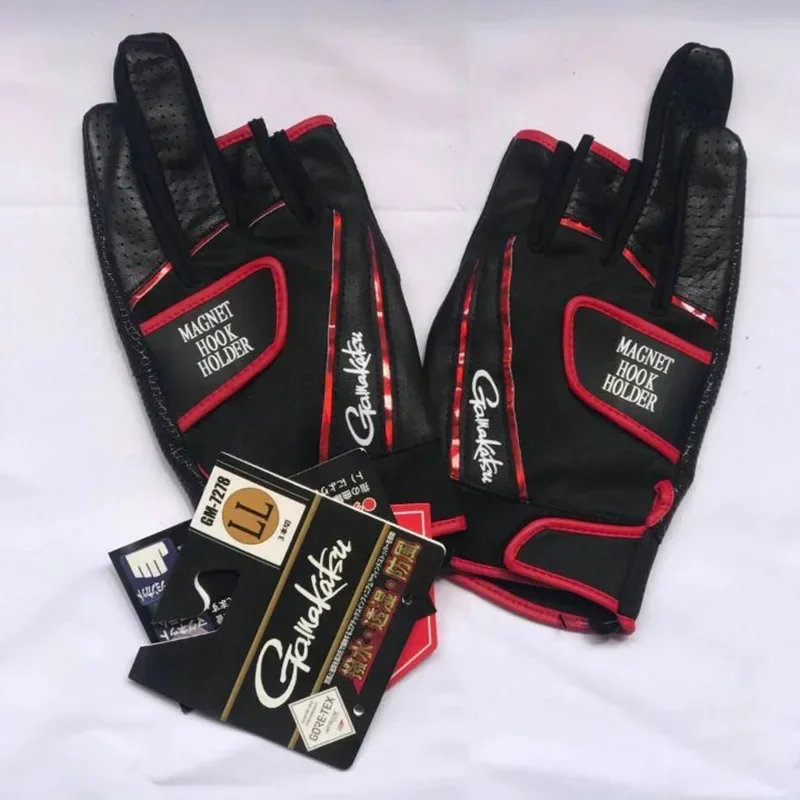 Gamakatsu Neoprene Fishing Gloves Outdoor Anti-Cut Protective Gear for Camping Fly Fishing High Durability Finger Protector