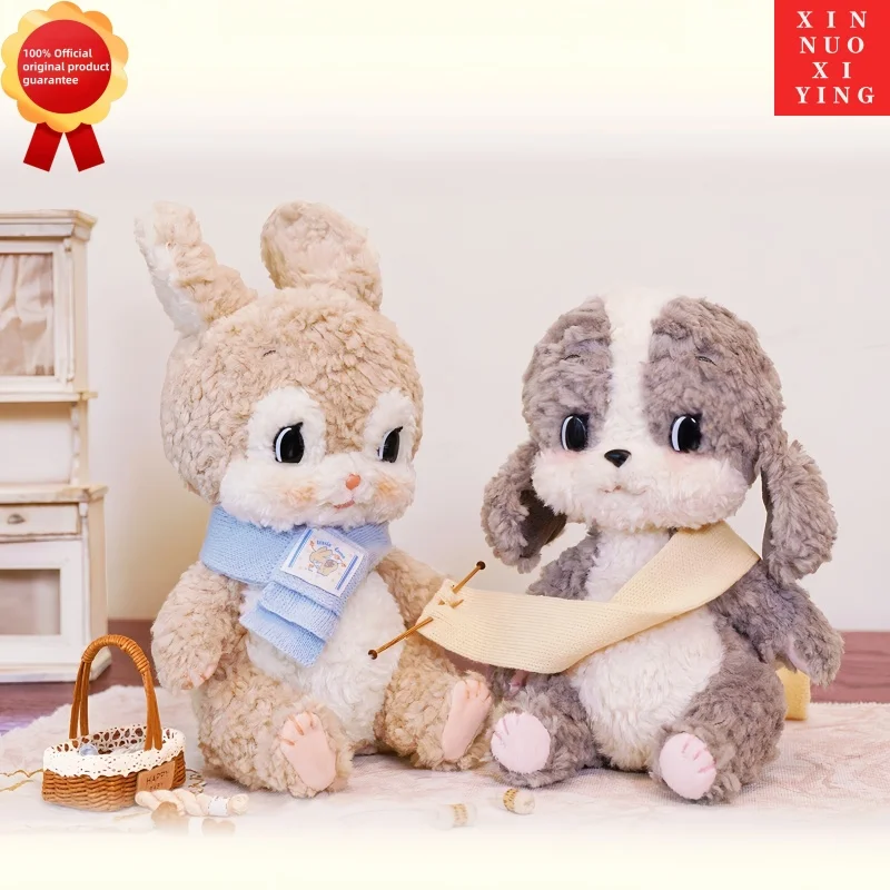 

Натуральная плюшевая игрушка Bobonuts Little Luna, успокаивающая мягкая кукла-кролик для младенцев и мам, 19 см, мягкая ткань, нетоксичный материал