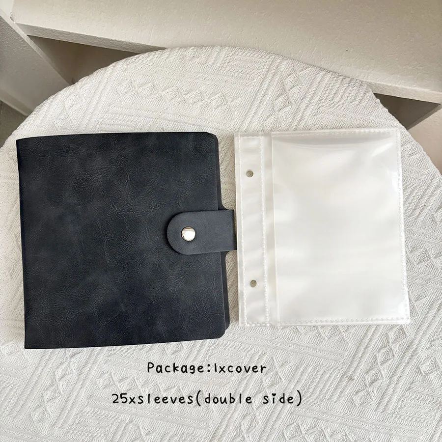 1 Set Loseblatt-Sammelbuch, PU-Samenbeutel mit 50 Taschen, quadratisch, 2 Löcher, Binder, Pflanzensamen, Aufbewahrung, Umschläge, Organizer, Halter – Detail 4