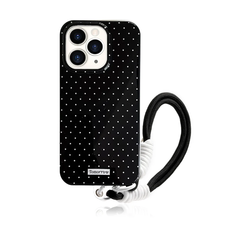 INS Polka Dot Kleine frische Handyhülle für iPhone 17, 16, 15, 14, 13, 12 Pro Max 11, ultradünne, stoßfeste Abdeckung für iPhone Air